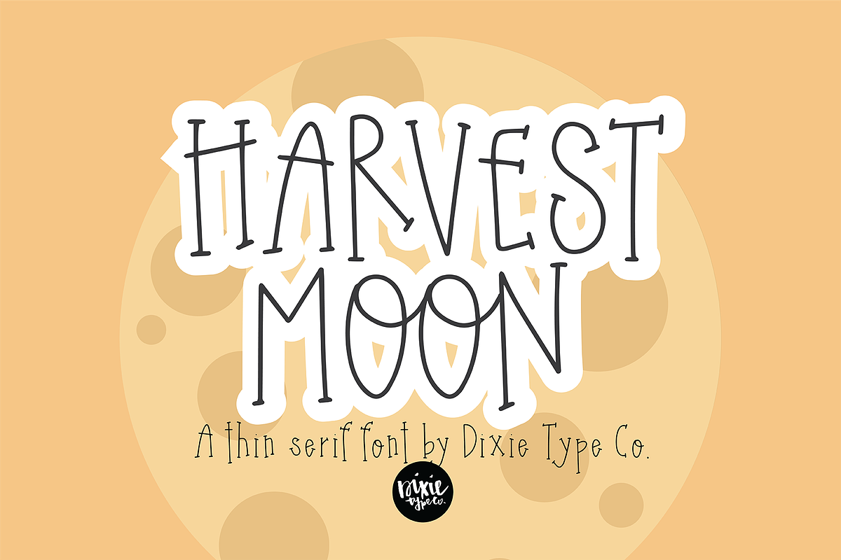 HARVEST MOON a Thin Serif Font in Serif Fonts - product preview 8