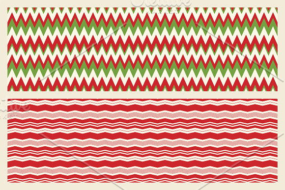 Christmas seamless zigzag patterns in Patterns - product preview 1