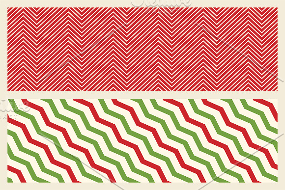 Christmas seamless zigzag patterns in Patterns - product preview 2
