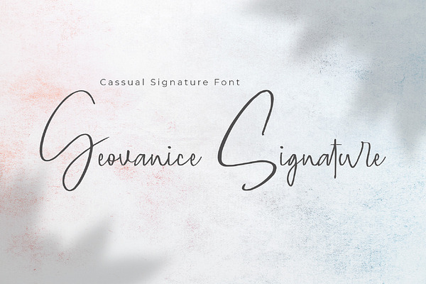 Geovanice - Casual Signature Font