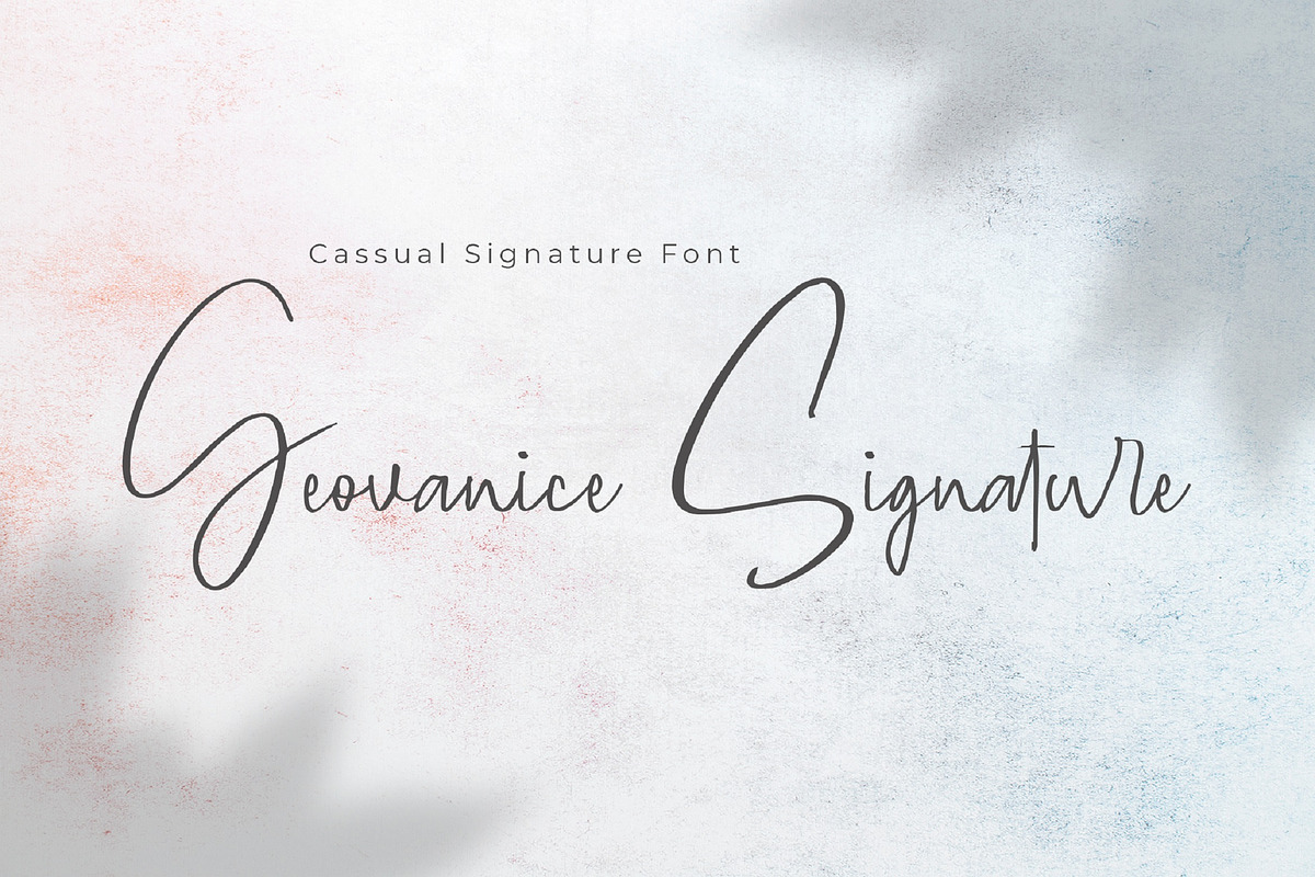 Geovanice - Casual Signature Font in Script Fonts - product preview 8