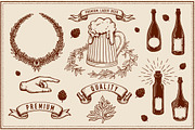 Beer,vine graphics