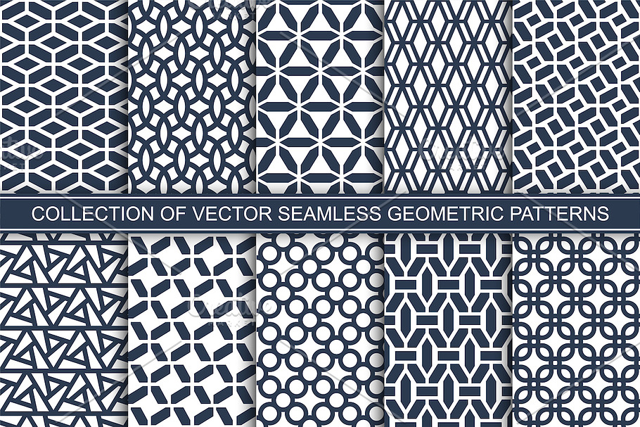 Seamless geometric ornament patterns in Patterns - product preview 8