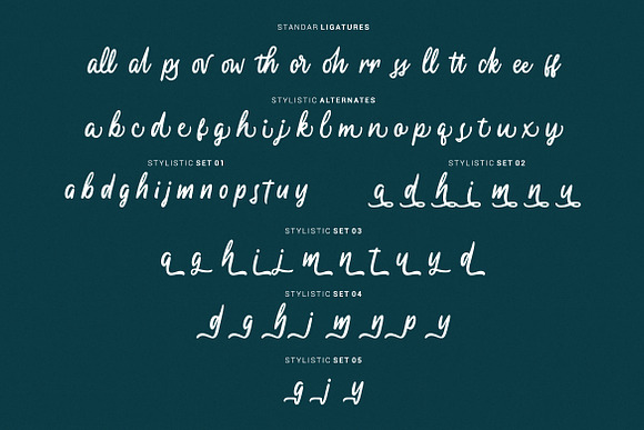 Rossegenia - Cursive Script Font in Cursive Fonts - product preview 4