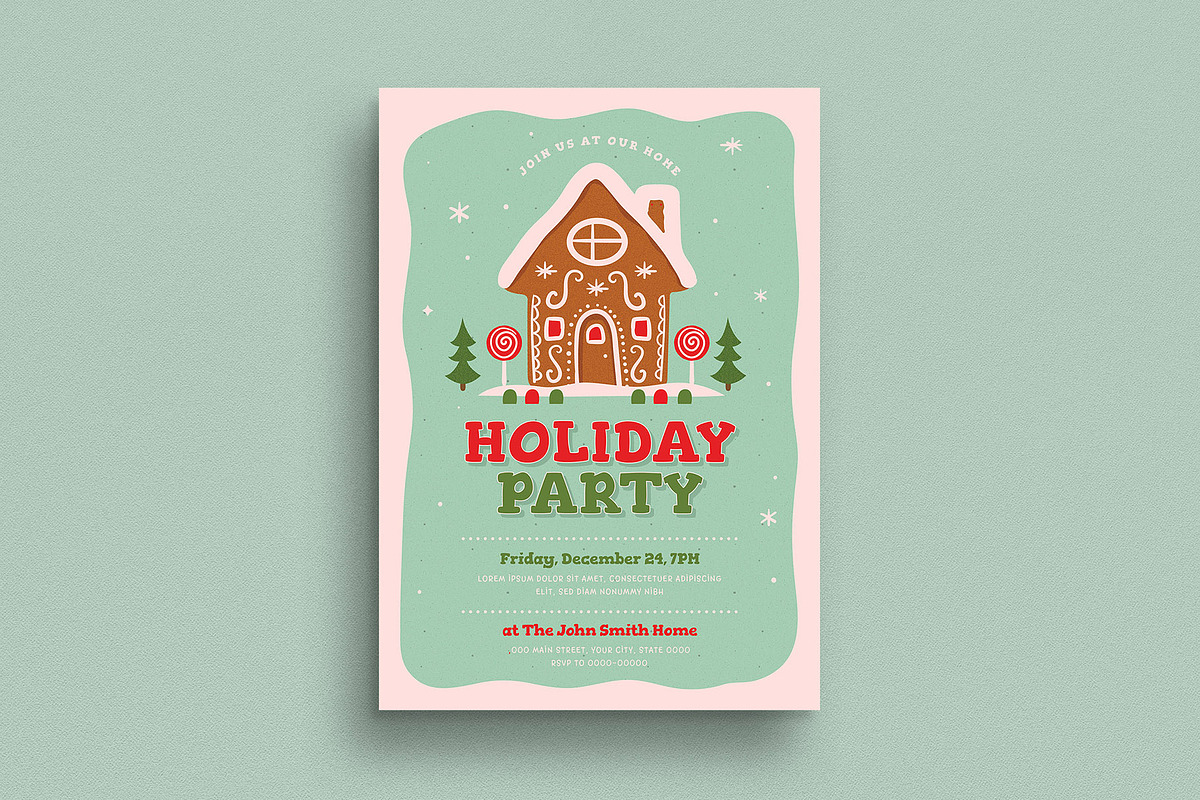 Holiday Party Invitation / Flyer in Flyer Templates - product preview 8