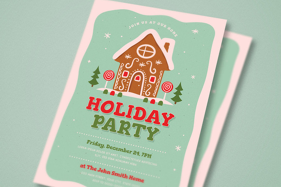 Holiday Party Invitation / Flyer in Flyer Templates - product preview 1