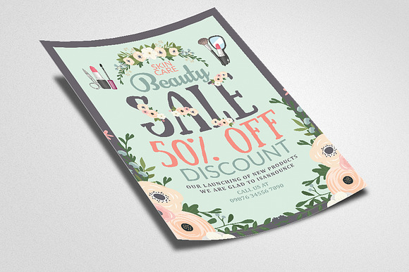 Cosmetics Advertising Flyer/Poster in Flyer Templates - product preview 1