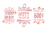 Halloween - typographical elements