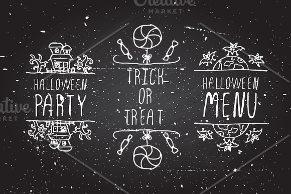 Halloween - typographical elements in Illustrations - product preview 3