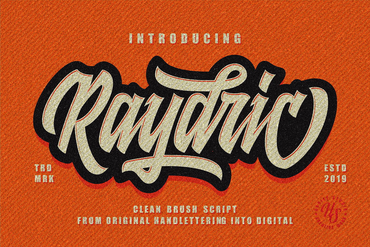 Raydric Script + Shadow outline in Outline Fonts - product preview 8