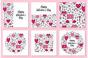 Cute set of Valentine's Day