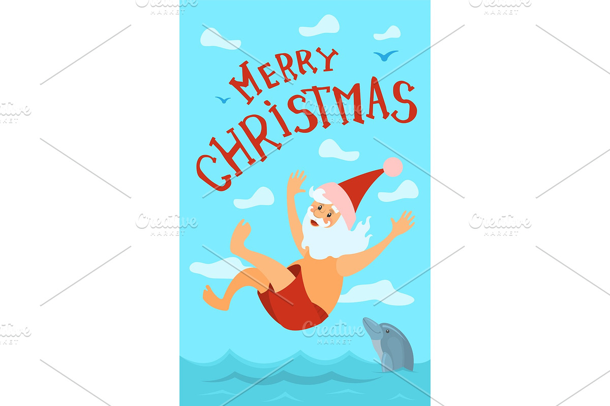 Merry Christmas, Santa Claus Diving in Objects - product preview 8