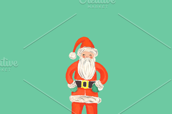 Watercolor Christmas Clipart in Graphics - product preview 3