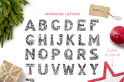 CHRISTMAS font ❆ clipart ❆ patterns
