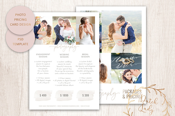 PSD Photo Price Card Template #15 in Card Templates - product preview 1