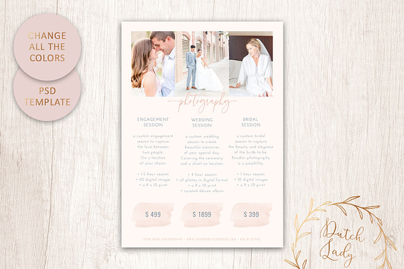PSD Photo Price Card Template #15 in Card Templates - product preview 4