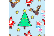 Santa Clause, Deer, Tree Star
