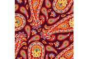 Indian ethnic seamless pattern with