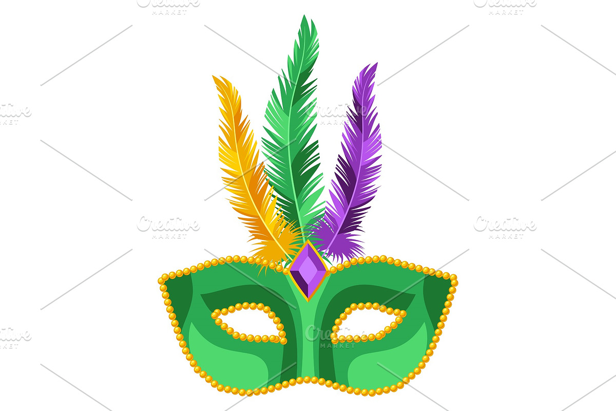 Mardi Gras carnival mask. in Objects - product preview 8