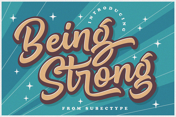 Being Strong // Bold Script Font in Display Fonts - product preview 10