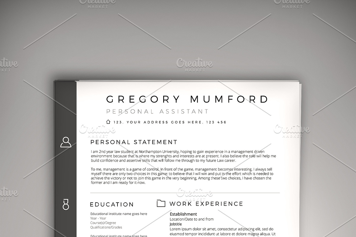 Classified CV/Resume (PSD/WORD DOC) in Resume Templates - product preview 8