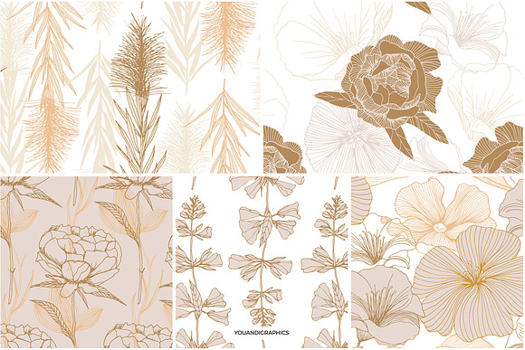 Elegant Flower Patterns in Patterns - product preview 7