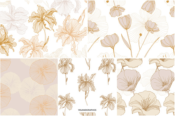 Elegant Flower Patterns in Patterns - product preview 9