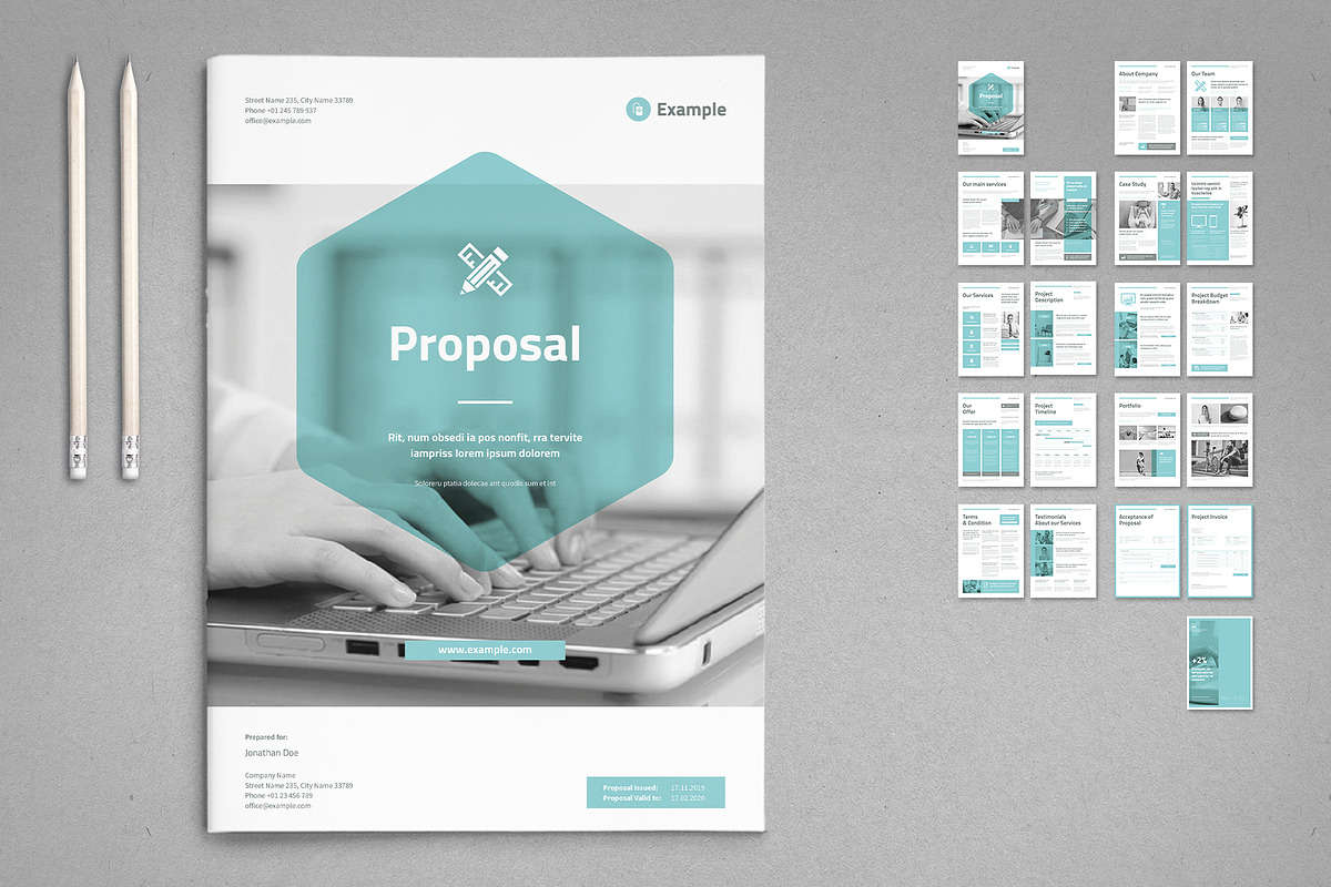 Proposal vol. 20 in Brochure Templates - product preview 8