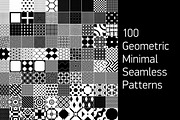 100 Geometric Seamless Patterns