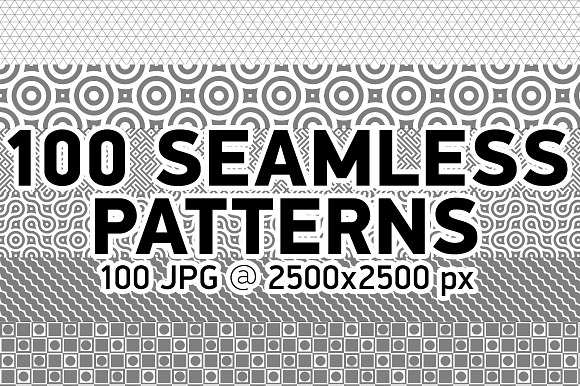 100 Geometric Seamless Patterns in Patterns - product preview 1