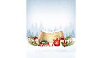 Holiday Christmas background vector