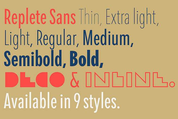 Replete Sans in Sans-Serif Fonts - product preview 3