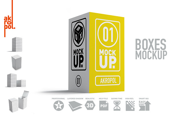 BUNDLE BOXES MOCK UP in Product Mockups - product preview 2