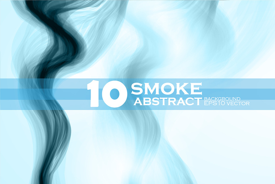 Blue smoke background in Patterns - product preview 8