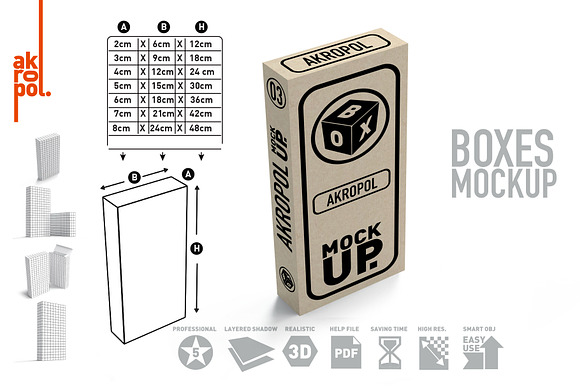 BUNDLE BOXES MOCK UP in Product Mockups - product preview 5