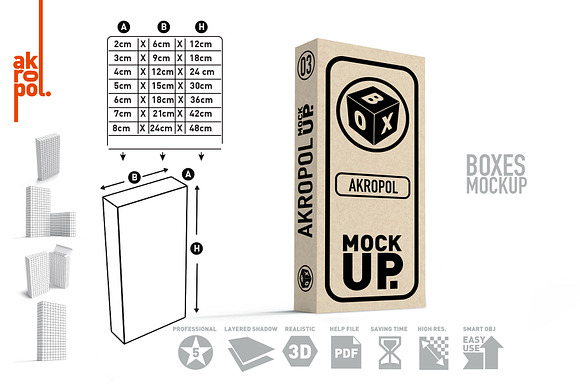 BUNDLE BOXES MOCK UP in Product Mockups - product preview 8