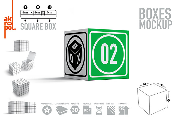 BUNDLE BOXES MOCK UP in Product Mockups - product preview 10