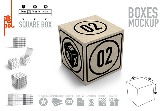 BUNDLE BOXES MOCK UP in Product Mockups - product preview 11