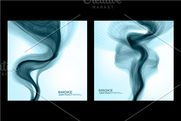 Blue smoke background in Patterns - product preview 1