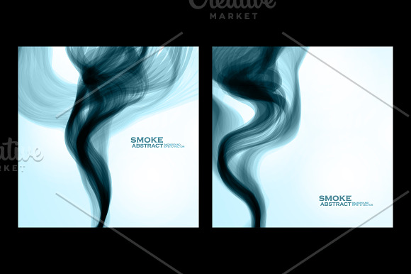 Blue smoke background in Patterns - product preview 2