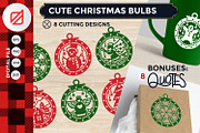 Christmas Bulbs Cutting File SVG