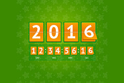 New Year Countdown. Vector