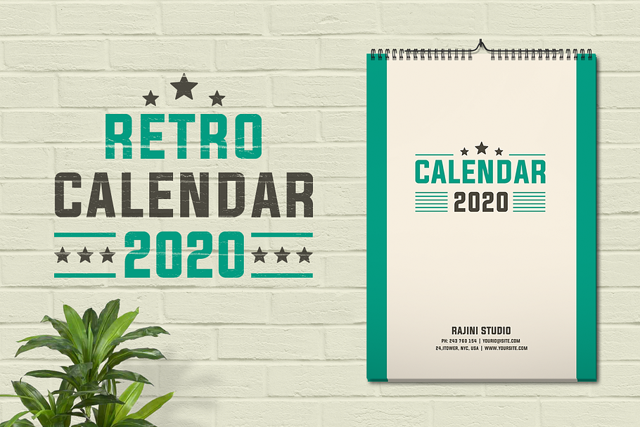 Retro Calendar 2020