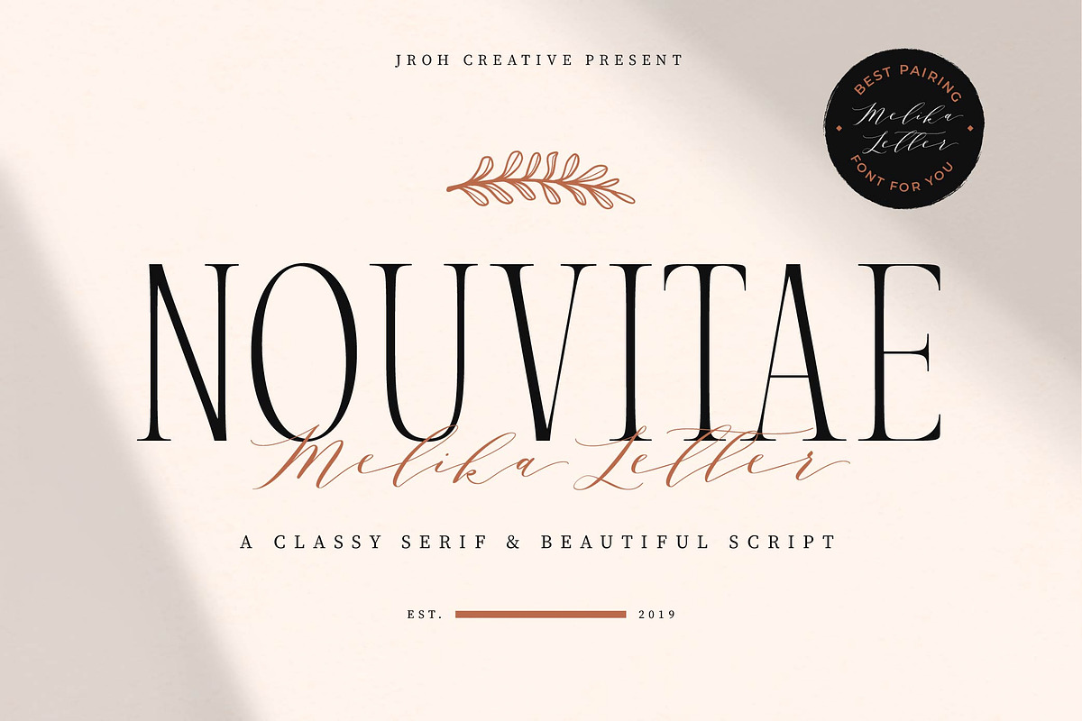 Nouvitae & Melika Letter | Font Pack in Serif Fonts - product preview 8