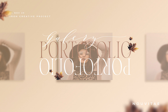 Nouvitae & Melika Letter | Font Pack in Serif Fonts - product preview 12