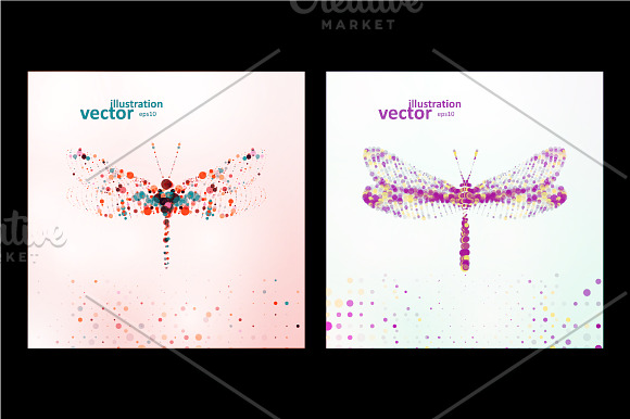 Abstract dragonfly in Illustrations - product preview 1
