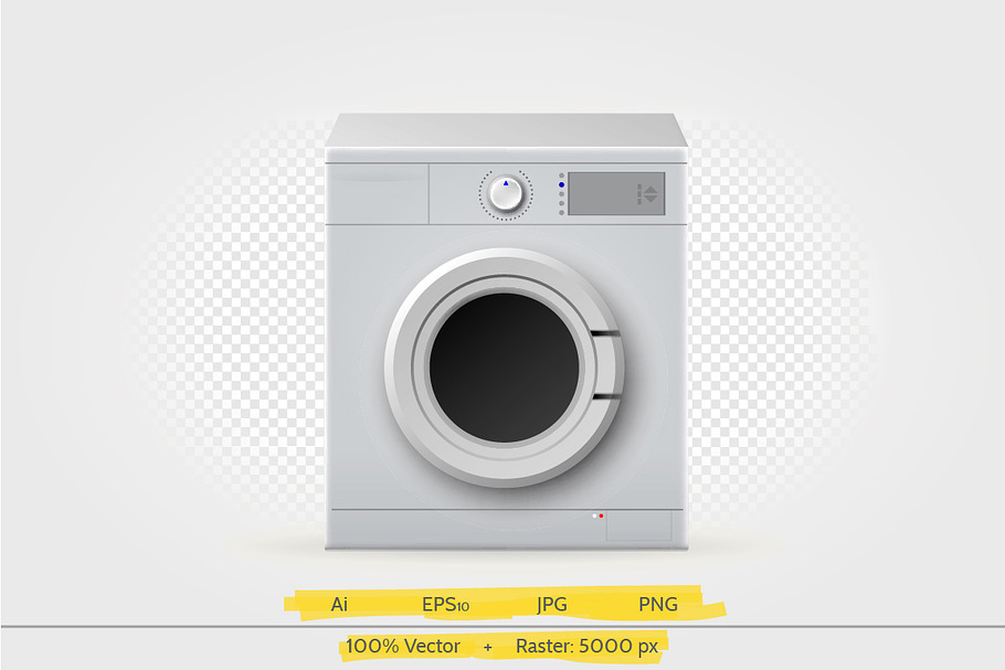 Washing machine vector illustration in Illustrations - product preview 8