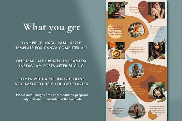 Amelie Instagram puzzle | CANVA in Instagram Templates - product preview 4