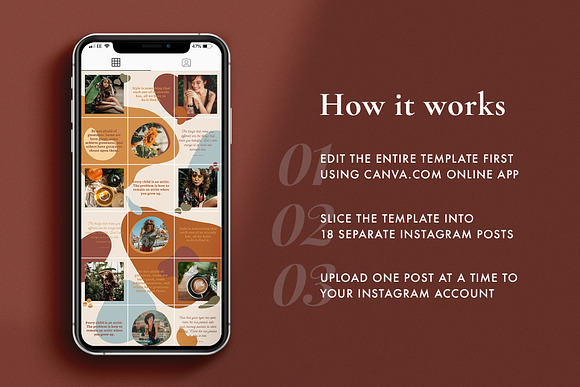 Amelie Instagram puzzle | CANVA in Instagram Templates - product preview 5