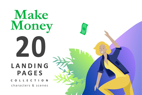 People & money. Landing pages